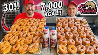 Ohio's 7,000 Calorie "Dirty Thirty" 30 Glazed Donuts Eating Challenge!!