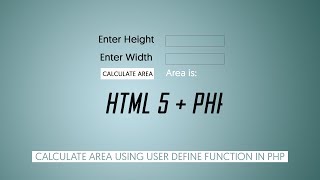 Calculation Using HTML input with User Define Function in php