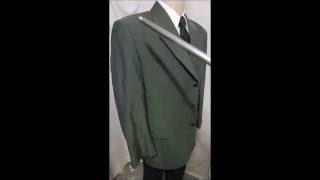 D23 DAVIS23 46R VINTAGE  SHARK SKIN BLAZER 25\