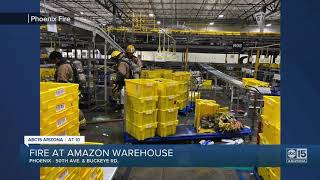 Fire At Amazon Warehouse In Phoenix