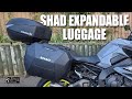 Shad SH38X Expandable Panniers & SH58X Expandable Top Box. Fitting to a Yamaha MT10. 4K High Def