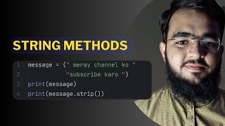 String Methods in Python | Python for Everyone in Urdu/Hindi # 8
