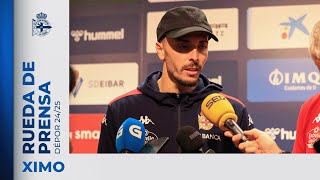 Rueda de prensa de Ximo Navarro tras el SD Eibar 0-1 RC Deportivo