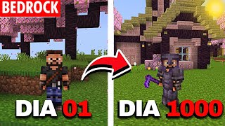 PASSEI 1000 DIAS no MINECRAFT BEDROCK SURVIVAL - O FILME