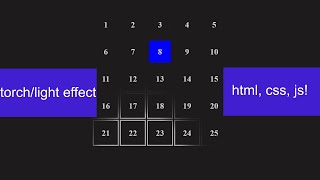 Torchlight effect in CSS and JavaScript