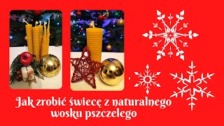 Jak zrobić świecę z naturalnego wosku pszczelego - DIY | How to make rolled beeswax candles