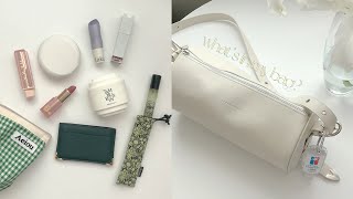 [부분협찬] eng/ what's in my bag? 나름 미니멀해진 나의 겨울 가방👜 (토마토 꼭지향기, 비염러 추천템, 독특한 장미향 핸드크림,  모브립조합, 의문의 인싸템)