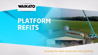 Waikato Milking Systems platform refits and milking parlour upgrades to suit all dairy farm types