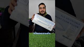 Flo Mattress Adjustable memory foam pillow, Flo mattress pillow unboxing and review #flomattress