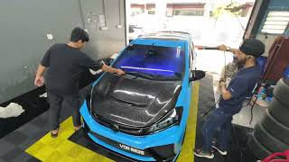 SETTLE COATING CERMIN MYVI G3 AWOK DEW | PADU GENG AIR TAK MELEKAT KAT CERMIN | RCS DETAILING PART 2