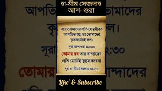 সুরা আশ-শুরা,হা-মীম সেজদাহ,,,#shorts #youtubeshorts