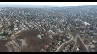 Hűvösvölgy Budapest - birds eye view / 4K UHD drone video