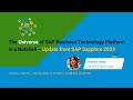 The Universe of SAP Business Technology Platform in a Nutshell – Update from SAP Sapphire 2023