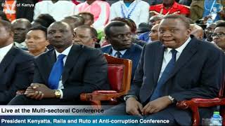 Question and answer session at the anti-corruption conference at the Bomas of Kenya