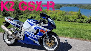 2002 K2 Suzuki GSX-R 750 gixxer Cold Start Up - mint condition