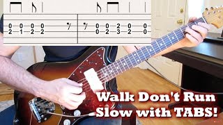 Walk Don't Run [guitar slow with tabs!]