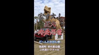 【福岡】実寸大！巨大ティラノサウルス♪＠筑前町 安の里公園 ふれあいファーム #shorts