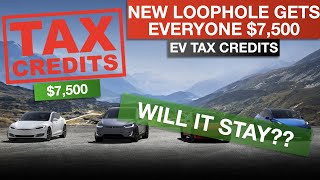 EV TAX CREDITS: IRS Guidance Released: Loophole for EVERYONE TO GET $7,500?! (Not Financial Advice)