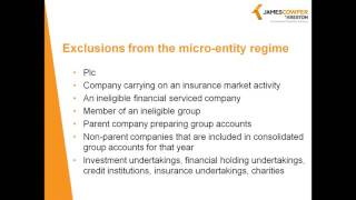 Micro Entities - simplification or complication