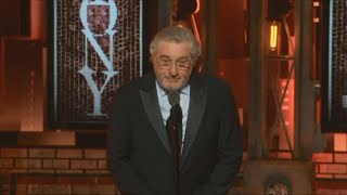 Robert De Niro uses profanity to denounce Trump at Tony Awards