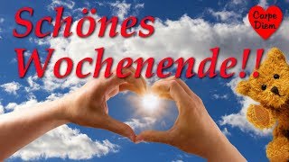 Schönes Wochenende Grußkarte für Dich und Deine Lieben - Grußkarte zum Weiterschicken