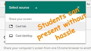 Google Cast for Education making student presentations easy