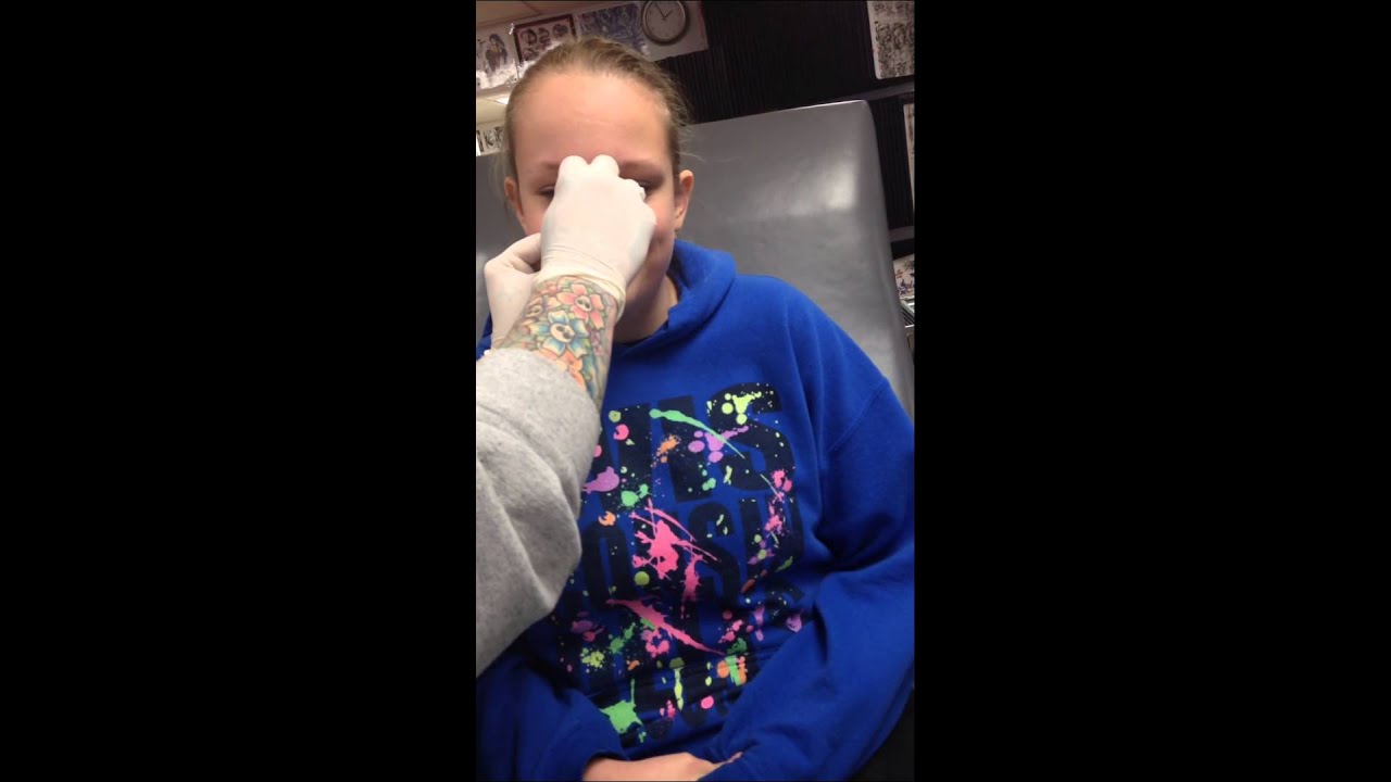Funny Nose Piercing Reaction Youtube