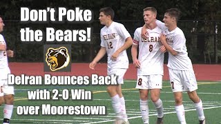 Delran 2 Moorestown 0 | Boys Soccer Highlights | Eastburn + Burrell Goals