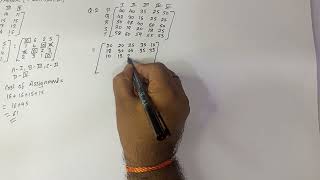 Assignment Problem Hungarian Method (Maximization)