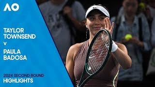 Taylor Townsend v Paula Badosa Highlights | Australian Open 2024 First Round