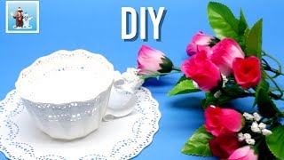 How to Reuse Paper Doilies and Make a Wonderful Best out of Waste Cup Art and Crafts Ideas