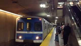 MTA Maryland Subway Owings Mills Bound 4 Car Set of Budd 100 Series @ Charles Center