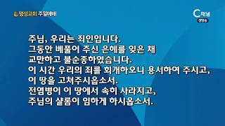 명성교회 주일예배 김삼환 목사  - 하나님의 자녀는 어려운 문제를 어떻게 풀어내는가