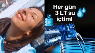 DİKKAT! Çişiniz Gelebilir!| HER GÜN 3 LT SU İÇTİM!|I Drank a Gallon of Water Everyday|BenAlmi