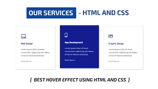 Responsive Our Services Section Using HTML and CSS | Services Section Html Css | Crown Coder