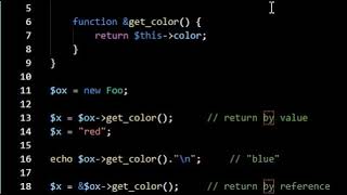 PHP Lesson 3: Returning by value vs Returning by reference