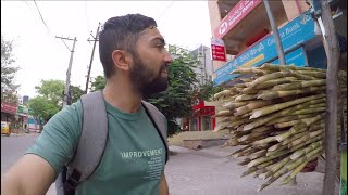 CRAZY $0.25 SUGARCANE JUICE IN INDIA! 🇮🇳