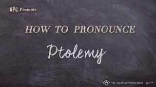 How to Pronounce Ptolemy (Real Life Examples!)