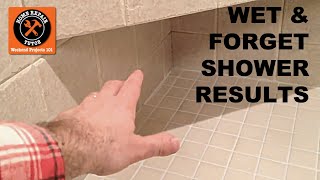 Wet and Forget Shower Experiment Results