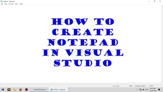 How to create Notepad in VB.Net in visual studio 2010