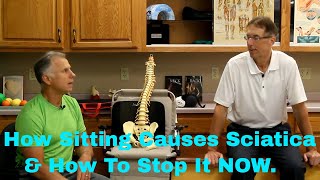 How Sitting Causes Sciatica & How to Stop It NOW. (Products & Tips)