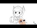 How to Draw - Cartoon Thor!