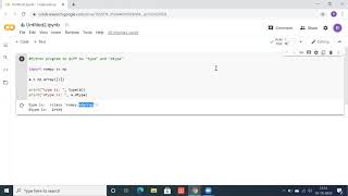 type vs dtype in Python using google Colab