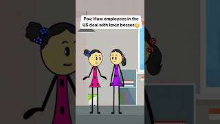 How employees in the US deal with a toxic bosses at the workplace #animation #funnyvideo #gplus