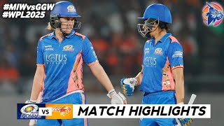 MI vs GG 5th Match WPL 2025 Highlights | Women IPL Highlights 2024 | Cricket wpl 2025 highlights