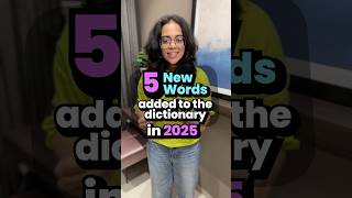 5 Brand New Words Added To The Dictionary In 2025! Expand Your Vocabulary #learnenglish #ananya
