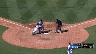 COL@LAD: Taylor cuts down Amarista at the plate