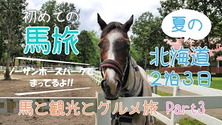 《Vlog 馬旅Part3》ノーザンホースパークへ行ってきた！！～馬好きのための北海道旅行2泊3日～/北海道/旅行/馬/馬旅/ノーザンホースパーク/引退馬/競争馬/札幌/グルメ/ウインドインハーヘア