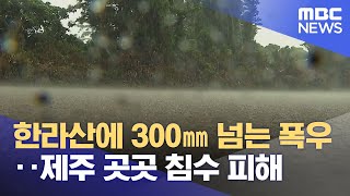 한라산에 300㎜ 넘는 폭우‥제주 곳곳 침수 피해 (2022.08.17/뉴스데스크/MBC)