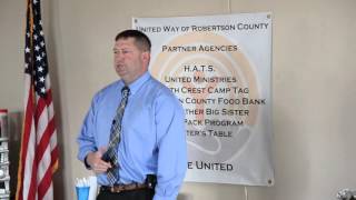 Charlie Clark of Robertson County Sheriff's office